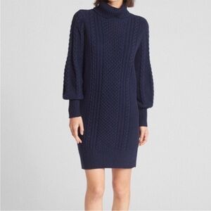 Gap cable knit 100% cotton sweater dress, size XSP, NWOT
